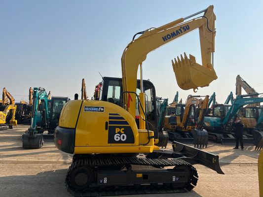 Gebrauchtes Komatsu PC60 Bagger 0,37m3 6 Tonnen Gebrauchtes Crawler Digger für den Bau