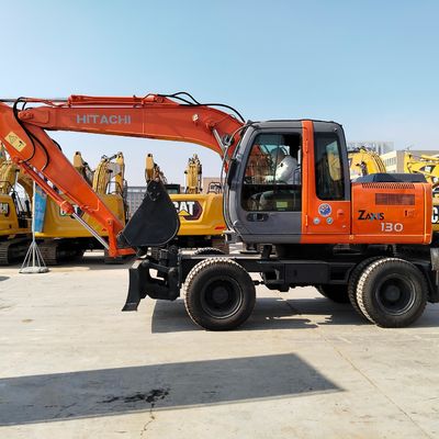 Neue Ankunft Gebraucht Doosan Zx130W Radbagger 0,6 M3 Eimer Kapazität Gebraucht Bagger
