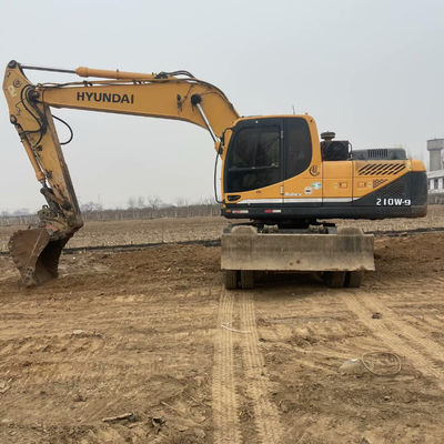 Rollentyp Hyundai 210W Gebrauchtbagger 21 Tonnen Gebrauchthydraulischer Bagger auf Lager