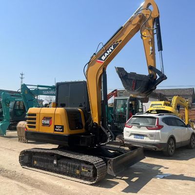 6 Tonnen Sany 60CPro Gebraucht Crawler Bagger Kleinbaumaschinen mit 0,21m3 Eimerkapazität