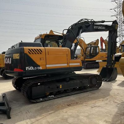 Korea Marke Hyundai 150 Crawler Gebrauchtes mittleres Bagger 15 Tonnen Bagger für den Bau