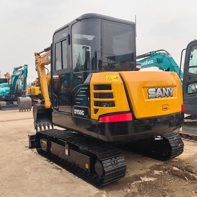 95% New Used SANY Excaavtors SY55C 5 Ton Mini Hydraulic Crawler Digger