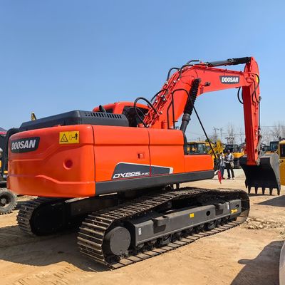 Korea Brand Doosan DX225 Used Excavator 22 Ton Crawler Hydraulic Digger with 1.28m³ Bucket Capacity