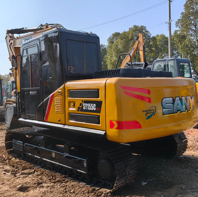 Neue Ankunft SANY 155 Gebraucht mittelgroßer Crawlerbagger mit 15 Tonnen Gewicht